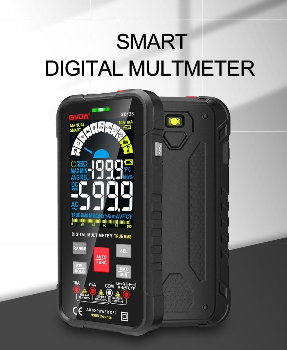 Avelena | Gvda Neue Smart Multimeter Auto Range 1000V 10A Digitaler Kondensatortester True Rms Rel Ohm Hz Ac Dc Spannungsmesser Multimeter
