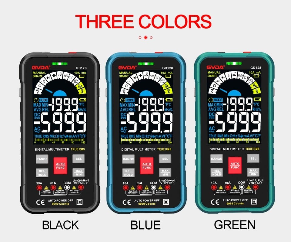 Avelena | Gvda Neue Smart Multimeter Auto Range 1000V 10A Digitaler Kondensatortester True Rms Rel Ohm Hz Ac Dc Spannungsmesser Multimeter