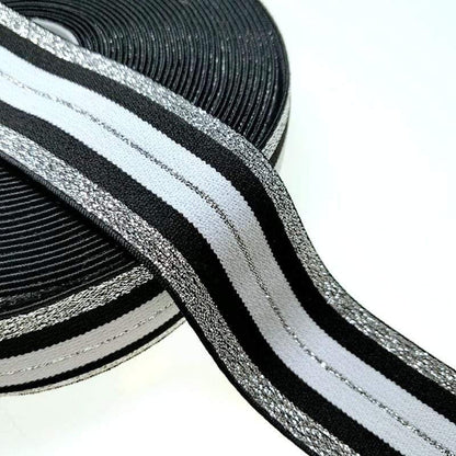 Avelena | Hl 40Mm 1 Meter/4 Meter Heißpräged Nylon Elastische Bänder Diy Riemen Kleidung Taschen Leggings Nähzubehör