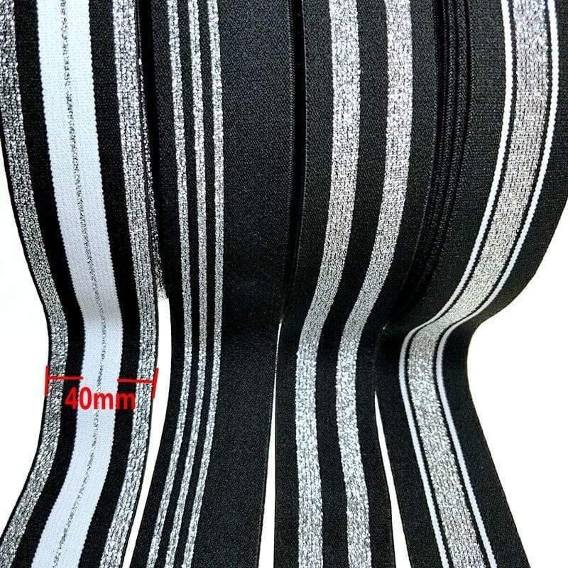 Avelena | Hl 40Mm 1 Meter/4 Meter Heißpräged Nylon Elastische Bänder Diy Riemen Kleidung Taschen Leggings Nähzubehör