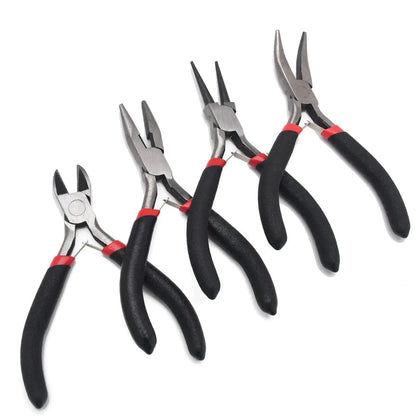 Avelena | Schmuckzangen Werkzeuge & Ausrüstungset Lange Nadel Rundzange Schneiddrahtzangen für Schmuckherstellung Handgemachte Accessoires Hk043