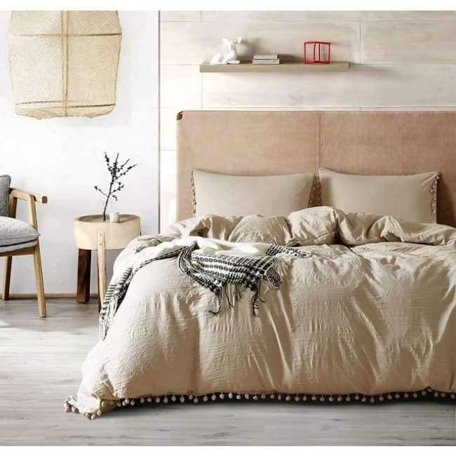 Avelena | 2/3Tlg Pink Bettwäsche Sets Mit Kleinen Ball Mikrofasern Stoff Twin Double Queen King Bettbezug Kissenbezug Bequemes Zuhause Textil