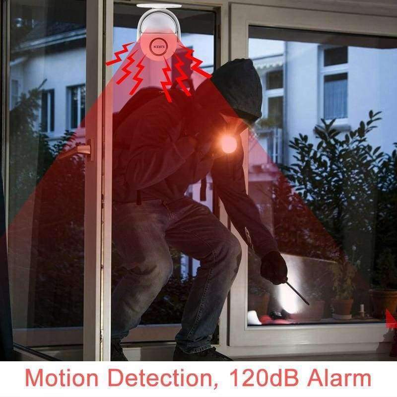 Avelena | Kerui P6 Willkommen Alarmgong Drahtlose Sicherheitschutz Infrarot Ir Bewegungsmelder Türklingel Alarm Türklingel+Fernbedienung