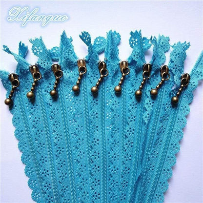 Avelena | 5/10Stm 25Cm 10 Zoll Diy 3# Nylon Spiral Blumenreißverschluss für Diy Nähen Schneiderhandwerk Bett Tasche 20 Farben #