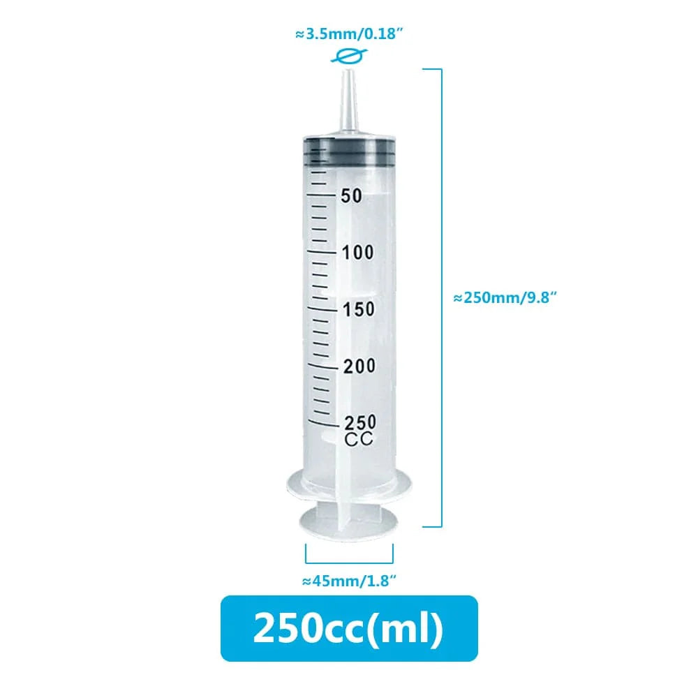 Avelena | Große Spritze 100Ml-550Ml Mit 100Cm Schlauch Messbare Wiederverwendbare Injektor Für Haustierfütterung Öl Wasser Ablass Flüssigkeit Nährstoff Große Spritze