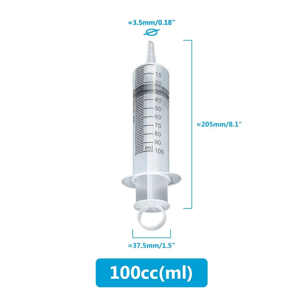 Avelena | Große Spritze 100Ml-550Ml Mit 100Cm Schlauch Messbare Wiederverwendbare Injektor Für Haustierfütterung Öl Wasser Ablass Flüssigkeit Nährstoff Große Spritze