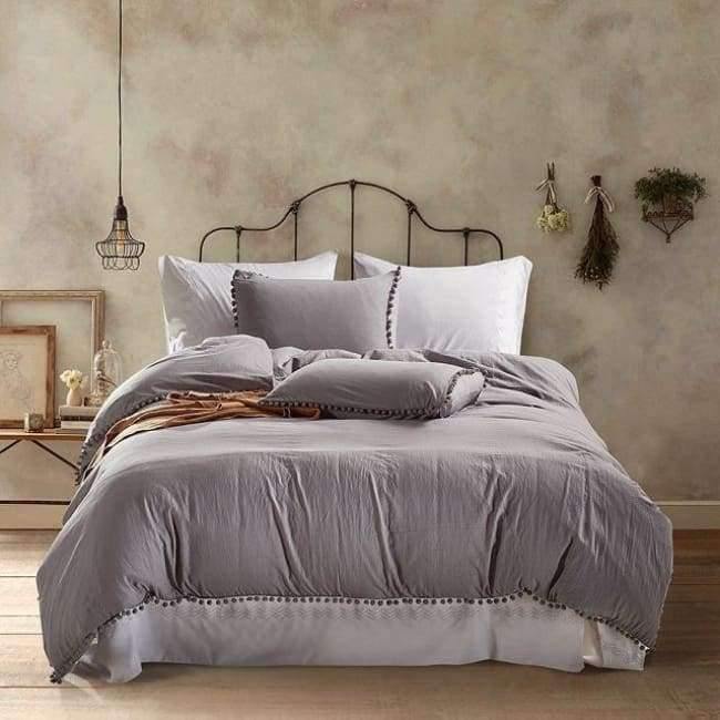 Avelena | 2/3Tlg Pink Bettwäsche Sets Mit Kleinen Ball Mikrofasern Stoff Twin Double Queen King Bettbezug Kissenbezug Bequemes Zuhause Textil