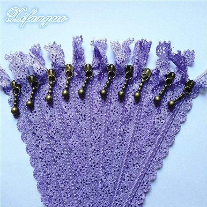 Avelena | 5/10Stm 25Cm 10 Zoll Diy 3# Nylon Spiral Blumenreißverschluss für Diy Nähen Schneiderhandwerk Bett Tasche 20 Farben #
