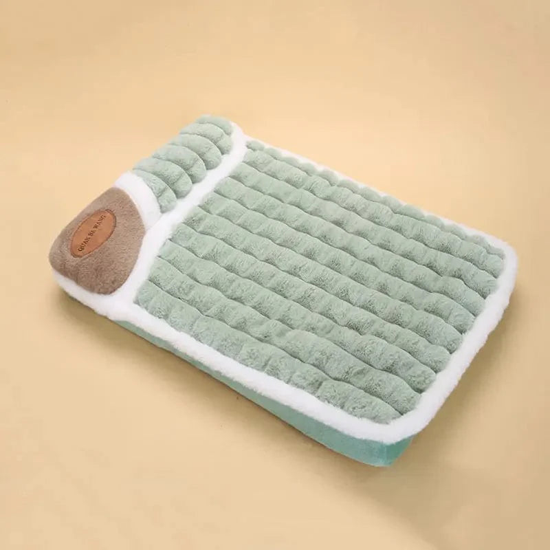 Avelena | Haustier Kudde Hund Winter Kuschelig Weich Warm Nest Winter Hundekudde Katze Kudde Warm Winter Kuscheln für Katze Warm Abnehmbar und Waschbar