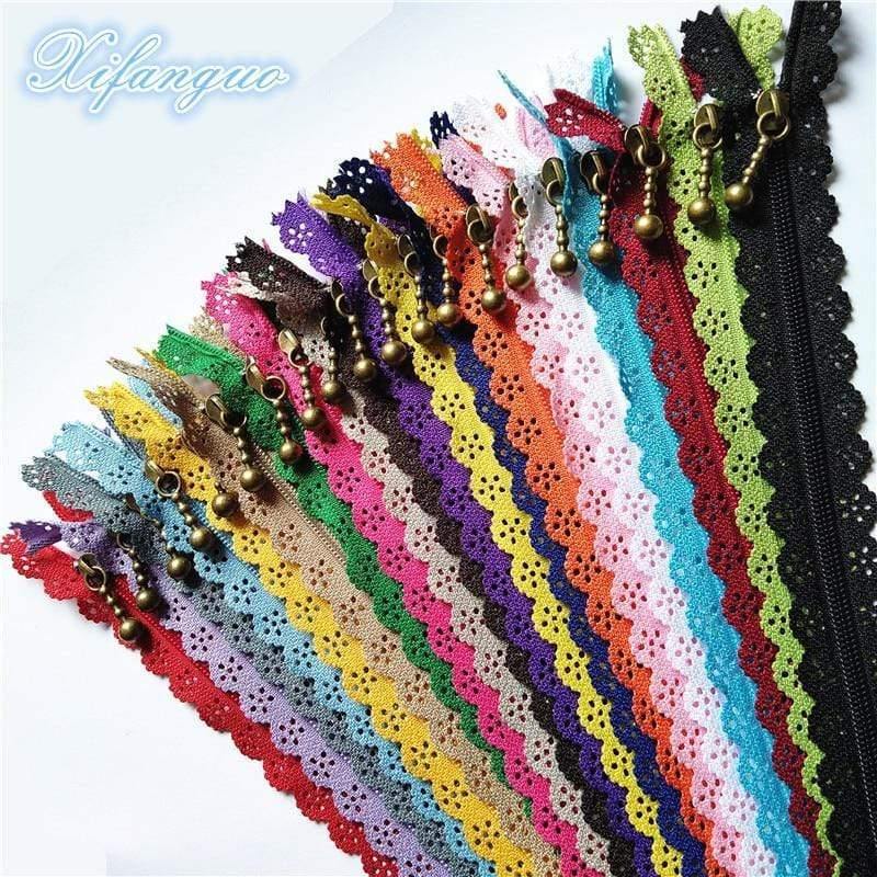 Avelena | 5/10Stm 25Cm 10 Zoll Diy 3# Nylon Spiral Blumenreißverschluss für Diy Nähen Schneiderhandwerk Bett Tasche 20 Farben #