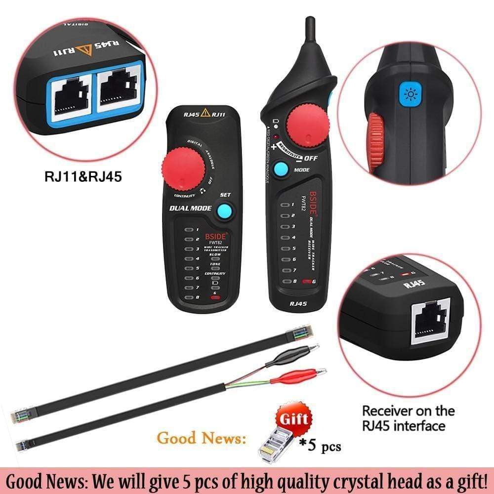 Avelena | Netzwerk-Kabel-Tracker-Tester Bside Fwt82 81 Rj45 Rj11 Telefonkabel-Toner Ethernet Lan-Tracker-Analyzer-Detektor-Leitungsfinder