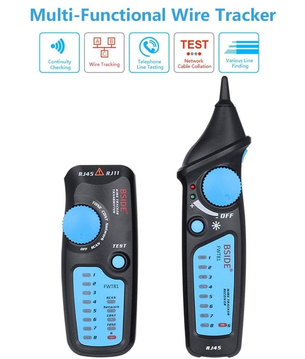Avelena | Netzwerk-Kabel-Tracker-Tester Bside Fwt82 81 Rj45 Rj11 Telefonkabel-Toner Ethernet Lan-Tracker-Analyzer-Detektor-Leitungsfinder
