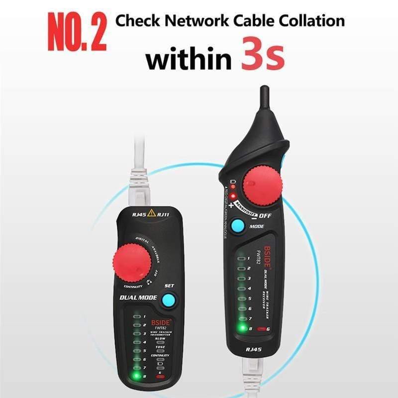 Avelena | Netzwerk-Kabel-Tracker-Tester Bside Fwt82 Rj45 Rj11 Telefonkabel-Toner Ethernet Lan-Tracer-Analyzer-Detektor-Leitungsfinder