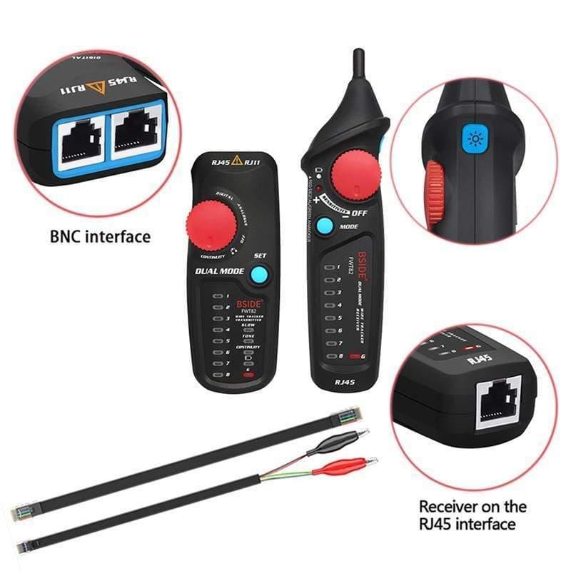 Avelena | Netzwerk-Kabel-Tracker-Tester Bside Fwt82 Rj45 Rj11 Telefonkabel-Toner Ethernet Lan-Tracer-Analyzer-Detektor-Leitungsfinder