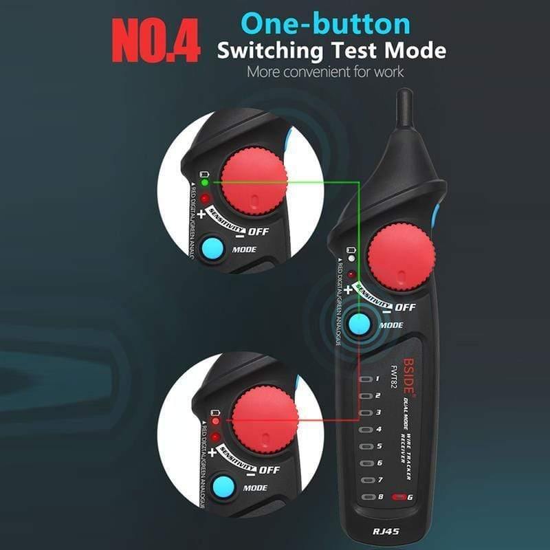 Avelena | Netzwerk-Kabel-Tracker-Tester Bside Fwt82 Rj45 Rj11 Telefonkabel-Toner Ethernet Lan-Tracer-Analyzer-Detektor-Leitungsfinder