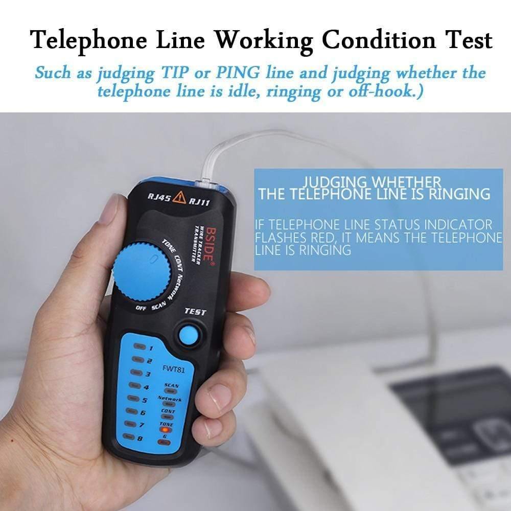 Avelena | Netzwerk Ethernet Kabel Lan Tester Tracker Telefon Rj45 Rj11 Telefonkabel Usb Kabel Analysator Detektor Leitungsfinder Werkzeuge Ms6812
