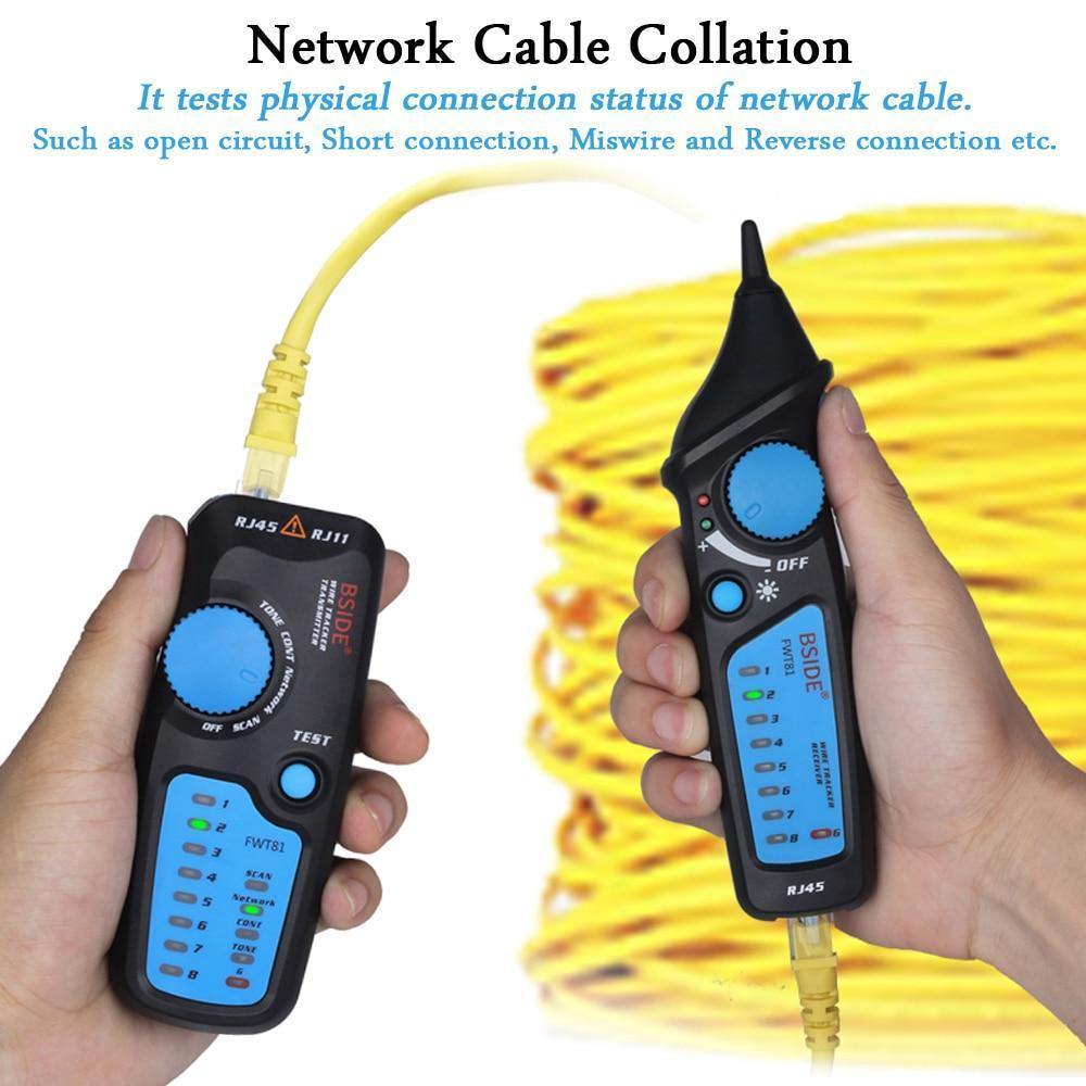 Avelena | Netzwerk Ethernet Kabel Lan Tester Tracker Telefon Rj45 Rj11 Telefonkabel Usb Kabel Analysator Detektor Leitungsfinder Werkzeuge Ms6812
