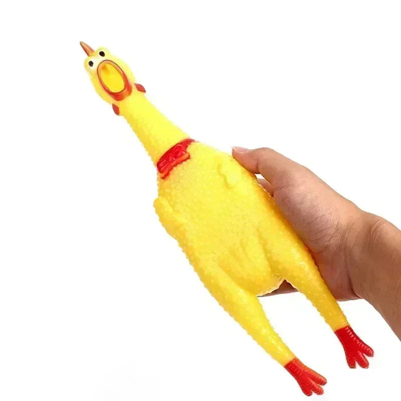 Avelena | Neues Haustier Hund Quietscht Spielzeug Schreiendes Huhn Quetsch Hund Kauen Spielzeug Langlebig Und Spaß Gelbes Gummi Auspuff Huhn 17Cm 31Cm 40Cm Spielzeuge