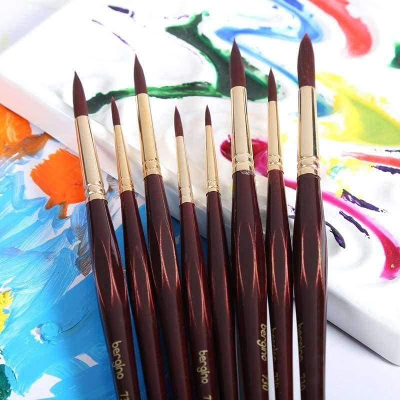 Avelena | Professioneller Aquarellpinsel mit Nylonhaaren, Spitz, Aquarell-, Öl-, Acrylmalpinsel für Künstler, Kunstbedarf 730