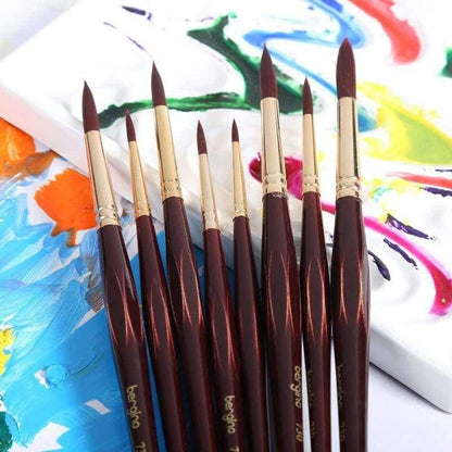 Avelena | Professioneller Aquarellpinsel mit Nylonhaaren, Spitz, Aquarell-, Öl-, Acrylmalpinsel für Künstler, Kunstbedarf 730