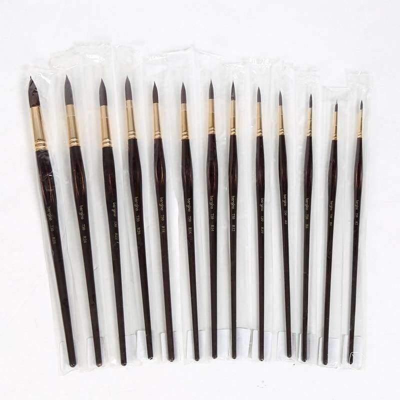 Avelena | Professioneller Aquarellpinsel mit Nylonhaaren, Spitz, Aquarell-, Öl-, Acrylmalpinsel für Künstler, Kunstbedarf 730
