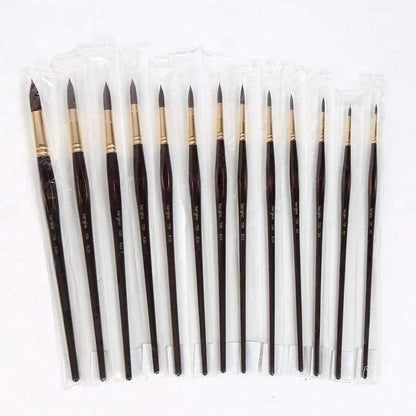 Avelena | Professioneller Aquarellpinsel mit Nylonhaaren, Spitz, Aquarell-, Öl-, Acrylmalpinsel für Künstler, Kunstbedarf 730