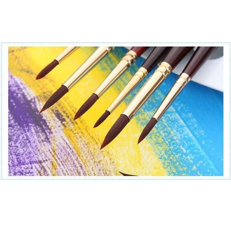Avelena | Professioneller Aquarellpinsel mit Nylonhaaren, Spitz, Aquarell-, Öl-, Acrylmalpinsel für Künstler, Kunstbedarf 730