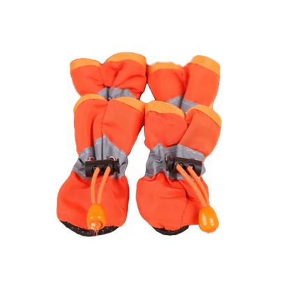 Avelena | 4Pcs/Set Wasserdichte Haustier Hundeschuhe Rutschfeste Regenhosen Schuhe für Kleine Katzen Hunde Welpen Hund Haustier Stiefel Haustier Pfoten Zubehör