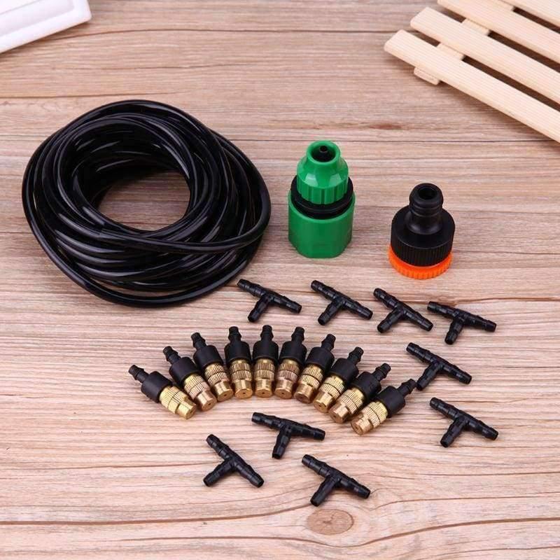 Avelena | Outdoor Garten Nebel Kühlungssystem Anschluss 4/7Mm Schlauch 10 Stück Düsen Kit Sprinkler Bewässerung Kits System Gartenbedarf