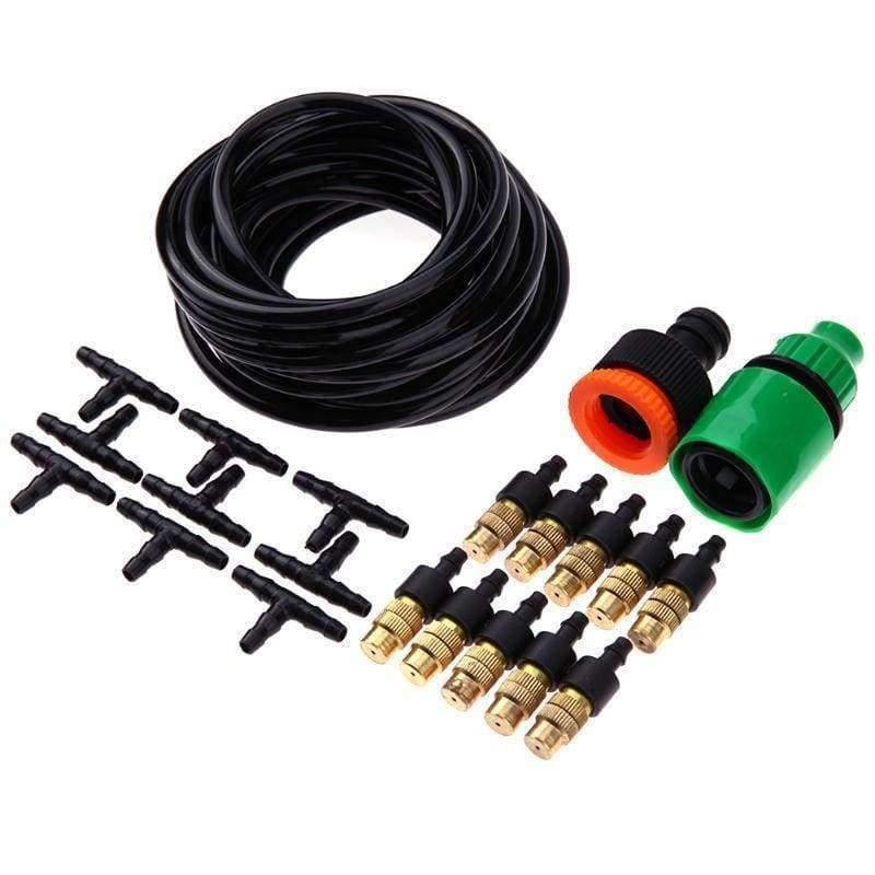 Avelena | Outdoor Garten Nebel Kühlungssystem Anschluss 4/7Mm Schlauch 10 Stück Düsen Kit Sprinkler Bewässerung Kits System Gartenbedarf