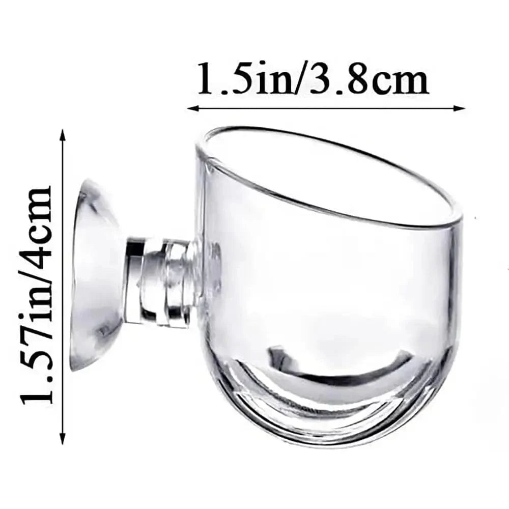 Avelena | Fisch Wasserpflanzen Kinderpflanze Topf Glas Aquarium Dekoration Topf Polka Wasser Bepflanzt Aquatische Plansylinder Becher Aquarium Zubehör