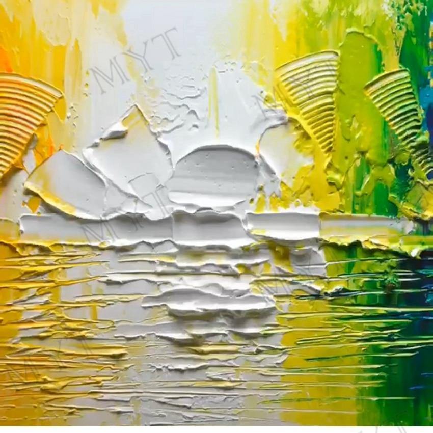 Avelena | Malknife Malerei Ölmalerei, Abstrakt Auf Leinwand 100% Handgemachte Kunst Moderne Kunst Wohnzimmer Wanddeko