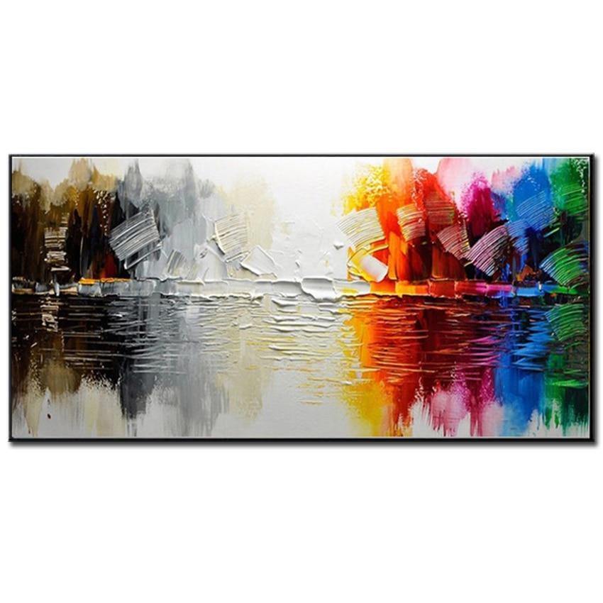 Avelena | Malknife Malerei Ölmalerei, Abstrakt Auf Leinwand 100% Handgemachte Kunst Moderne Kunst Wohnzimmer Wanddeko