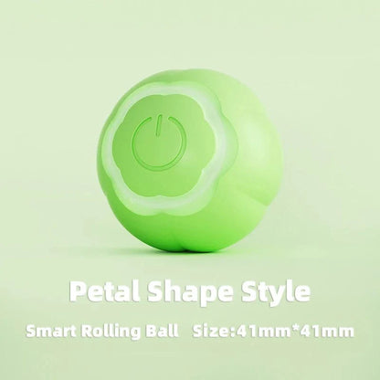 Avelena | Haustier Automatisch Rollendes Spielzeug für Katze Training Selbstfahrendes Kätzchen Spielzeug Innen Interaktives Spiel Elektrisch Smart Katzenball Spielzeug Zubehör