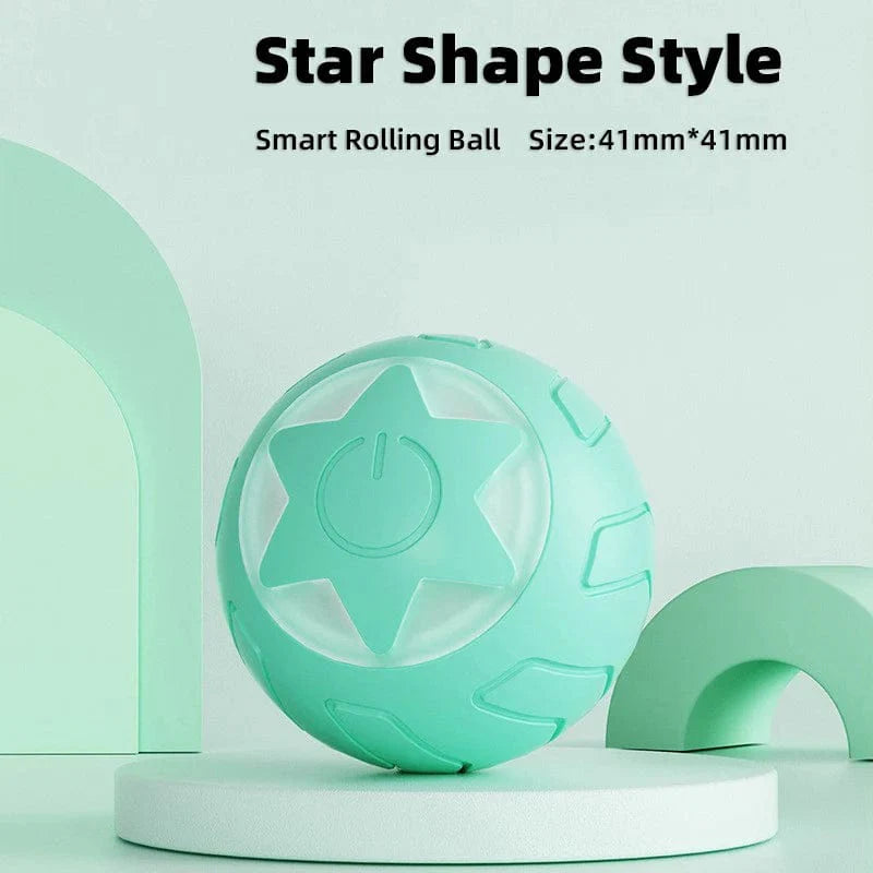 Avelena | Haustier Automatisch Rollendes Spielzeug für Katze Training Selbstfahrendes Kätzchen Spielzeug Innen Interaktives Spiel Elektrisch Smart Katzenball Spielzeug Zubehör