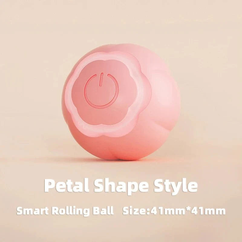 Avelena | Haustier Automatisch Rollendes Spielzeug für Katze Training Selbstfahrendes Kätzchen Spielzeug Innen Interaktives Spiel Elektrisch Smart Katzenball Spielzeug Zubehör