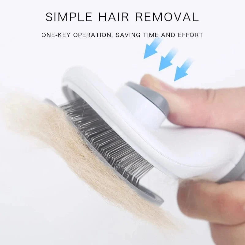 Avelena | Katze Hund Kamm Nadelbürste Langhaarpflege Edelstahl Grooming Flöhe Zecken Entfernung Flüssiges Haar Schönheitszubehör