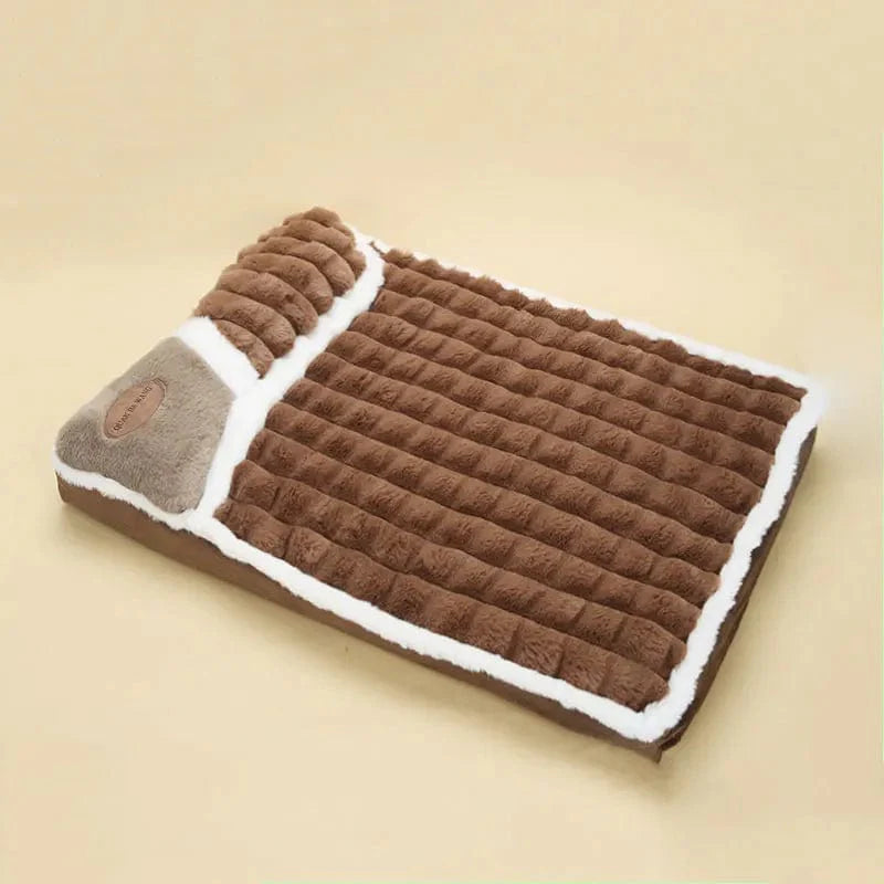 Avelena | Haustier Kudde Hund Winter Kuschelig Weich Warm Nest Winter Hundekudde Katze Kudde Warm Winter Kuscheln für Katze Warm Abnehmbar und Waschbar
