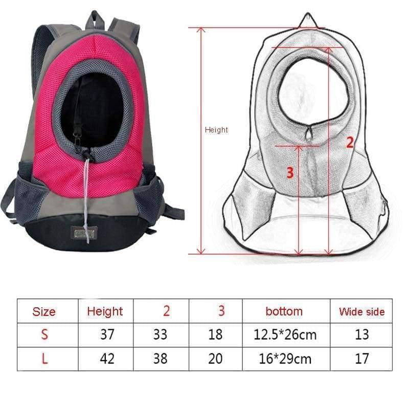 Avelena | Haustier Hundeträger Haustier Rucksacktasche Tragetasche Haustier Hund Vorderbeutel Mesh Rucksack Kopf Heraus Doppel Schulter
