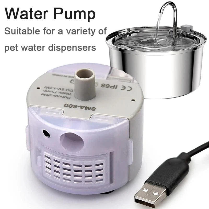Avelena | Haustierbrunnen Motor Tauchpumpe Katzen-Trinkbrunnen Sma-800 Usb Wasserpumpe Katzenbrunnen Zubehör Leise Dc 5V/1A Wasserpumpe