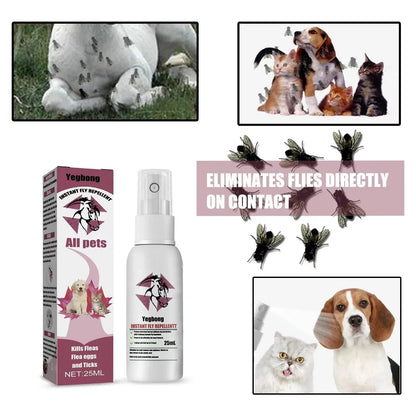 Avelena | Tierinsektenschutzspray Vertreibt Flöhe Läuse Zecken Sterilisation Lindert Hautjuckreiz Geeignet Zur Entwurmung Von Katzen Und Hunden