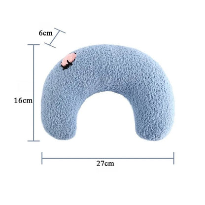 Avelena | Pet Little Pillow Fashion Nackenstütze Tiefschlaf Welpen Kätzchen U-Förmiges Kissen Hund Katze Kopfstütze Schlafkissen Haustierbedarf