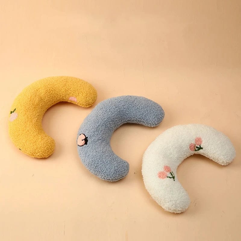Avelena | Pet Little Pillow Fashion Nackenstütze Tiefschlaf Welpen Kätzchen U-Förmiges Kissen Hund Katze Kopfstütze Schlafkissen Haustierbedarf