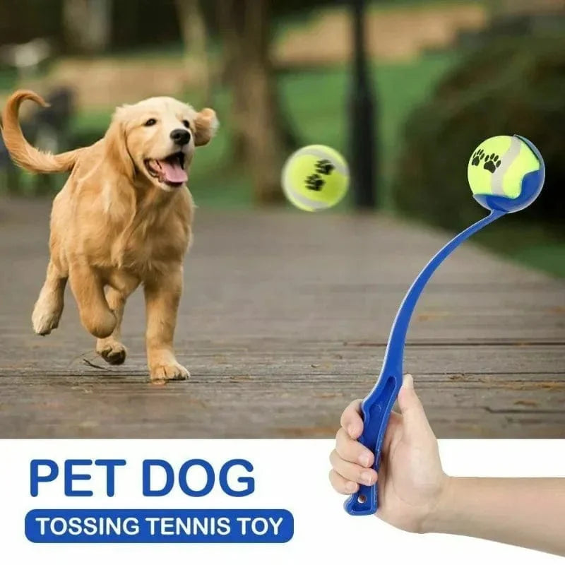 Avelena | Haustierwurfstock Hund Handwurfball Spielzeuge Haustier Tennis Launcher Stange Outdoor Aktivitäten Hunde Training Spielzeuge Haustierbedarf