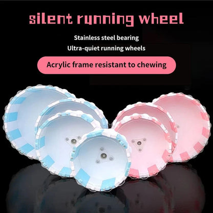 Avelena | Haustier-Spielzeug Sport Rundrad Hamster Lauftraining Rad Kleintier Haustierkäfig Zubehör Leises Haustier Trainingszubehör
