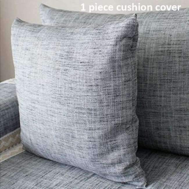 Avelena | Grau Sofa Bezug Sofa Kissen Baumwolle Leinen Stoff Mode Vier Jahreszeiten Verfügbar Zuhause Hochzeit Dekor Sofa Handtuch