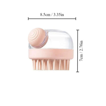Avelena | 1 Stück Haustier-Badebürste Weiches Silikon Mit Shampoo-Spender Sanfte Massage Für Pflege Und Reinigung Von Fell Und Haar