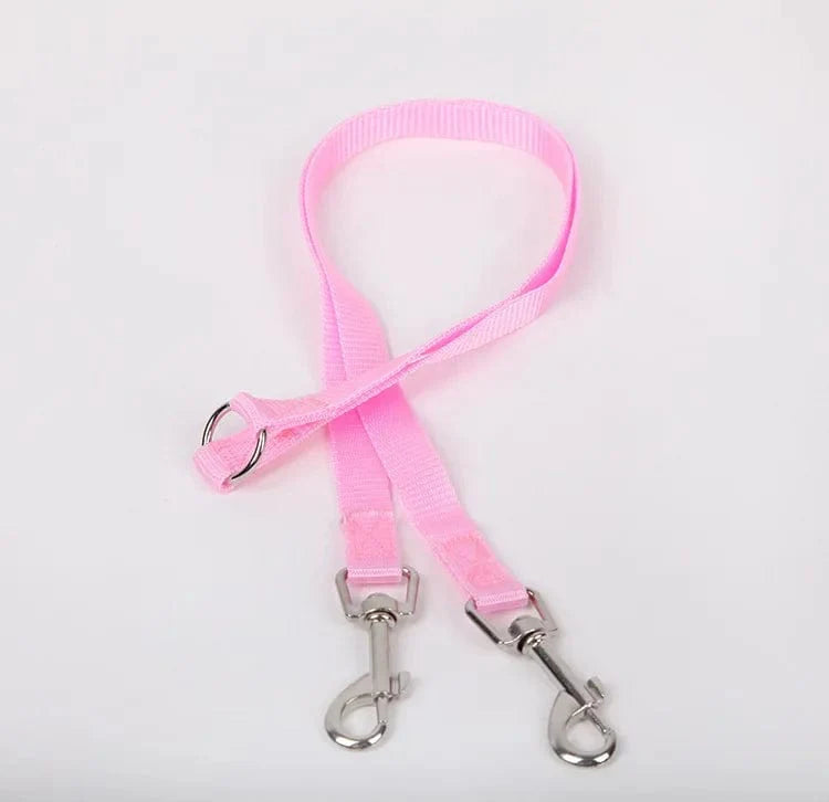 Avelena | Doppelter Zwillings-Dual-Kuppel-Hundeleine Zwei-In-Eins Starkes Nylon V-Form Haustier Hundeleine Bunte Zwei-Wege Haustierleine