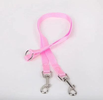 Avelena | Doppelter Zwillings-Dual-Kuppel-Hundeleine Zwei-In-Eins Starkes Nylon V-Form Haustier Hundeleine Bunte Zwei-Wege Haustierleine