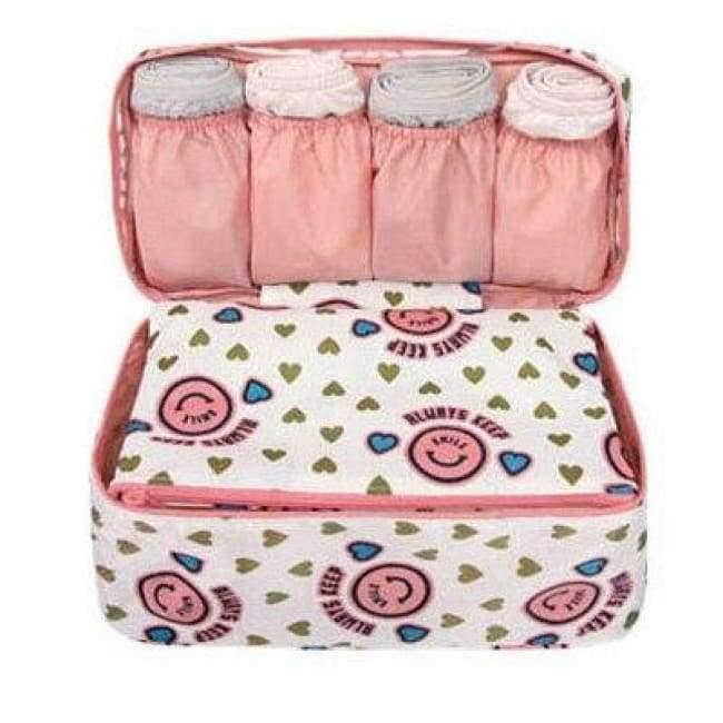 Avelena | Reiseaufbewahrungstasche Damen Make-Up Kosmetik Toilettenartikel Kleidung Bh Organisation Wochenend Übernachtungsunterwäsche Accessoires